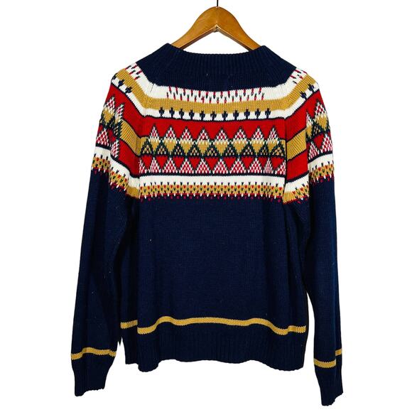 Vintage 80s JC Penney Mens Shop Dad Sweater Crewneck Knit - XL - Picture 1 of 4